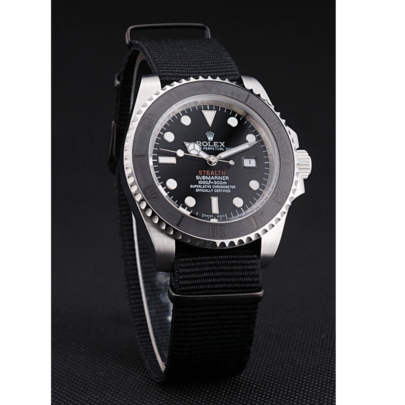 Good Copy Rolex Watches Fabric 621386 IV STEALTH Rolex MK rl424 Black Band Submariner 0607